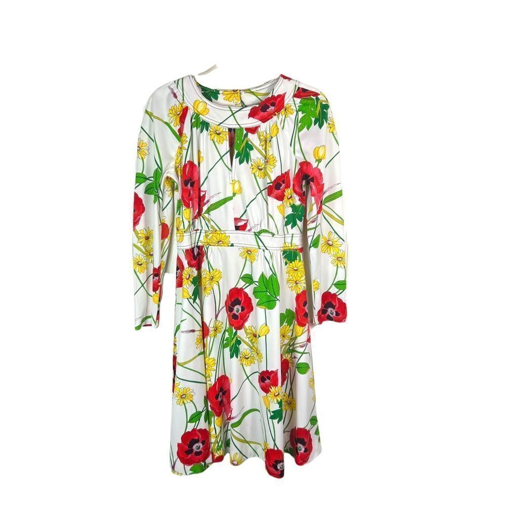 Vintage 1970’s Sunshine Alley Bright Floral Fit & Flare Dress